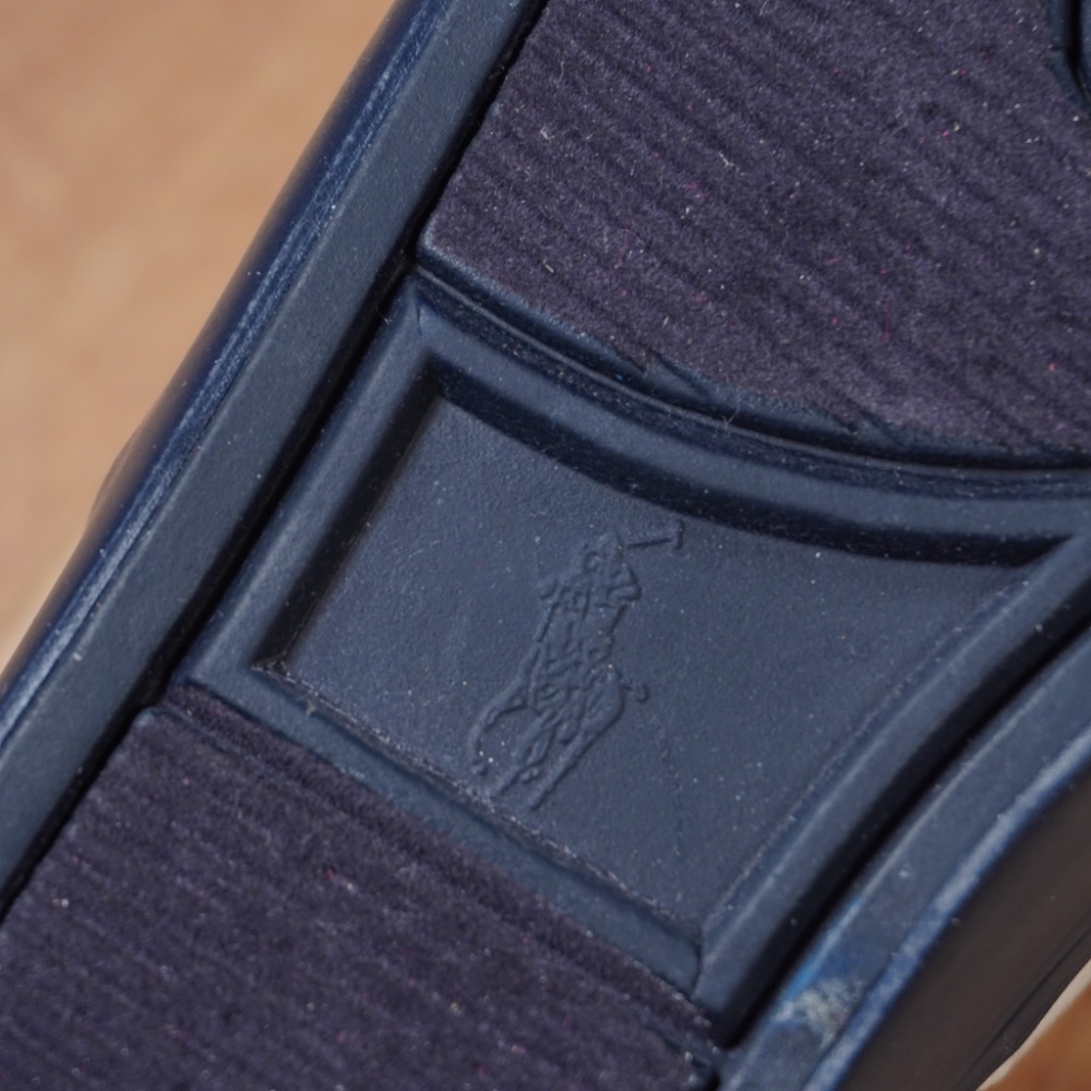 Polo Ralph Lauren Bryn Fisherman II Cream Navy Toddler Size 9 Canvas Brand New - Picture 10 of 12